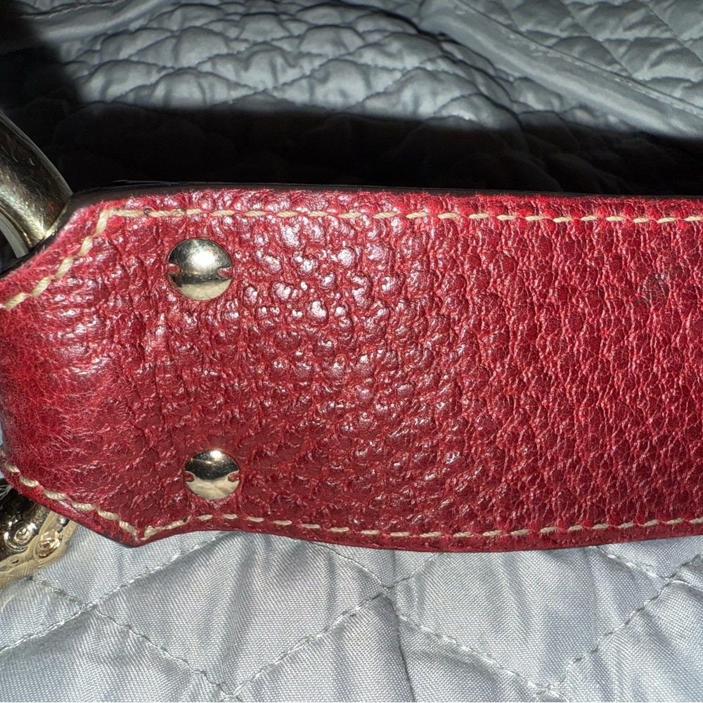 Authentic Gucci Bamboo Top Handle Bag – Red Leather, Gold Hardware - Picture 6 of 11